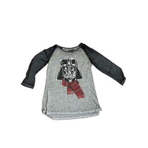 Star Wars gray Darth Vader Scarf raglan tee
